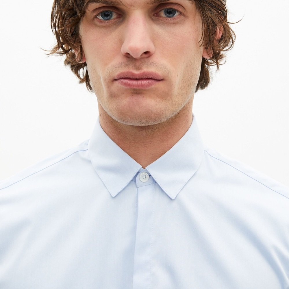 The Kooples Men's Light Blue Dress Shirt Adjusted SZ M NWOT - Picture 4 of 5
